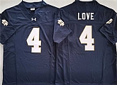 Men's Notre Dame Fighting Irish #4 Jeremiyah Love Navy 2025 F.U.S.E. Limited Stitched Jersey,baseball caps,new era cap wholesale,wholesale hats